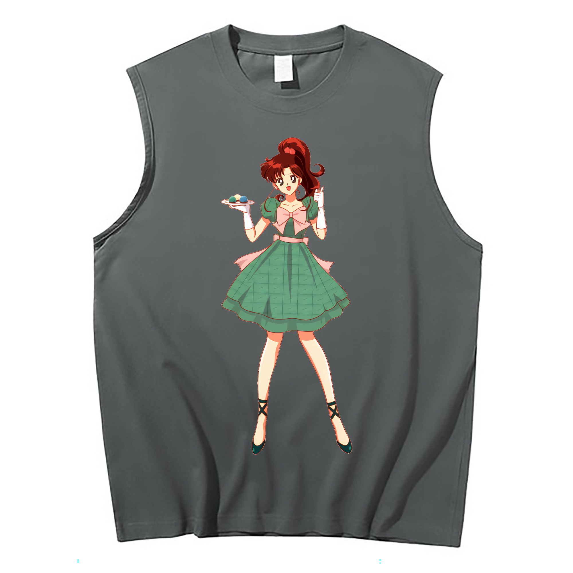 （画像用） 美少女戦士セーラームーン 木野 まこと きの まこと Sailor Moon Kino Makoto （セーラージュピター；Sailor Jupiter） コットン100％タンクトップ（フロントプリント）